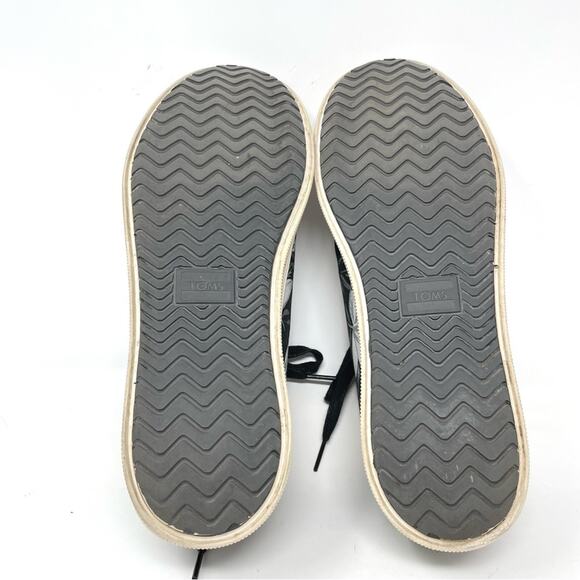 TOMS Trvl Lite Low Black Tropical Lace Up Canvas Sneakers Tennis Shoes mens 12 - Picture 10 of 14